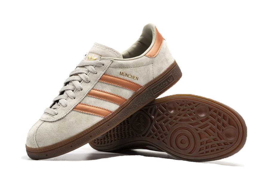 Adidas Munchen beige бежевые с коричневым (40-44)